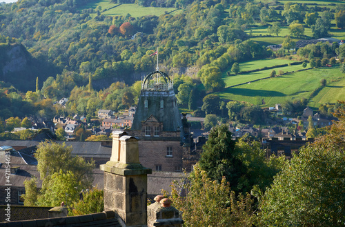 Landscape view from Matlock Town, Derbyshire. photo