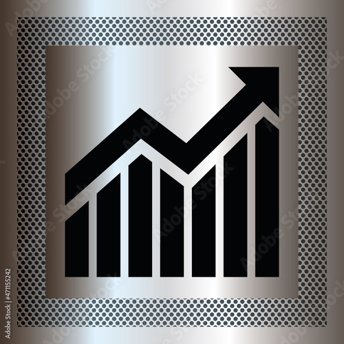 Logo données statistiques.