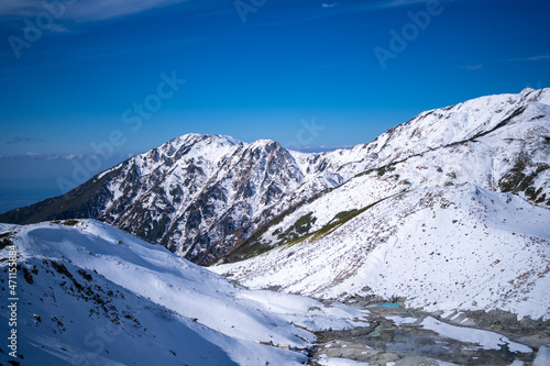                                                                    Landscape with snowy winter scenery of Tateyama in Tateyama Town  Toyama Prefecture  Japan.