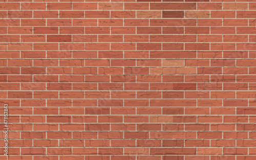Realistic red brick wall texture. Abstract vector background eps10