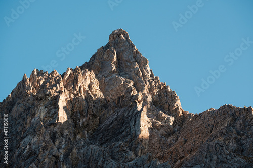 Mountain peak in the morning - Alps