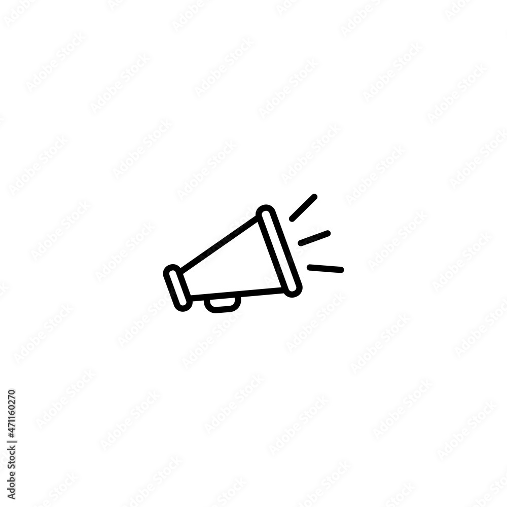 Megaphone icon, megaphone sign vector Megaphone icon, megaphone sign vector