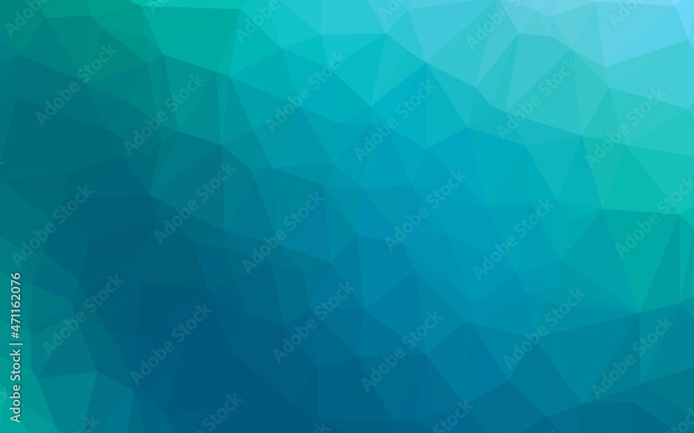 Light Blue, Green vector polygon abstract layout. Light Blue, Green vector polygon abstract layout.