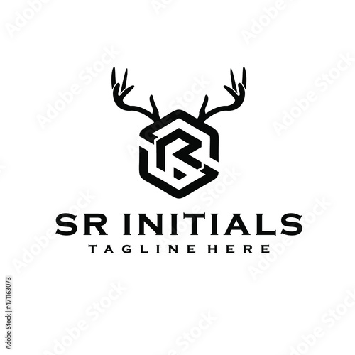 INITIAL SR RANCH DEER  LOGO