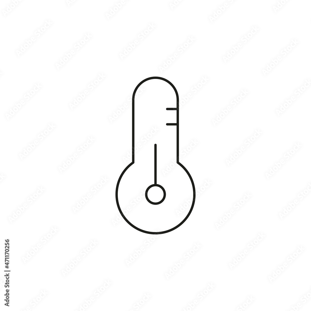thermometer icon line style graphic design vector thermometer icon line style graphic design vector