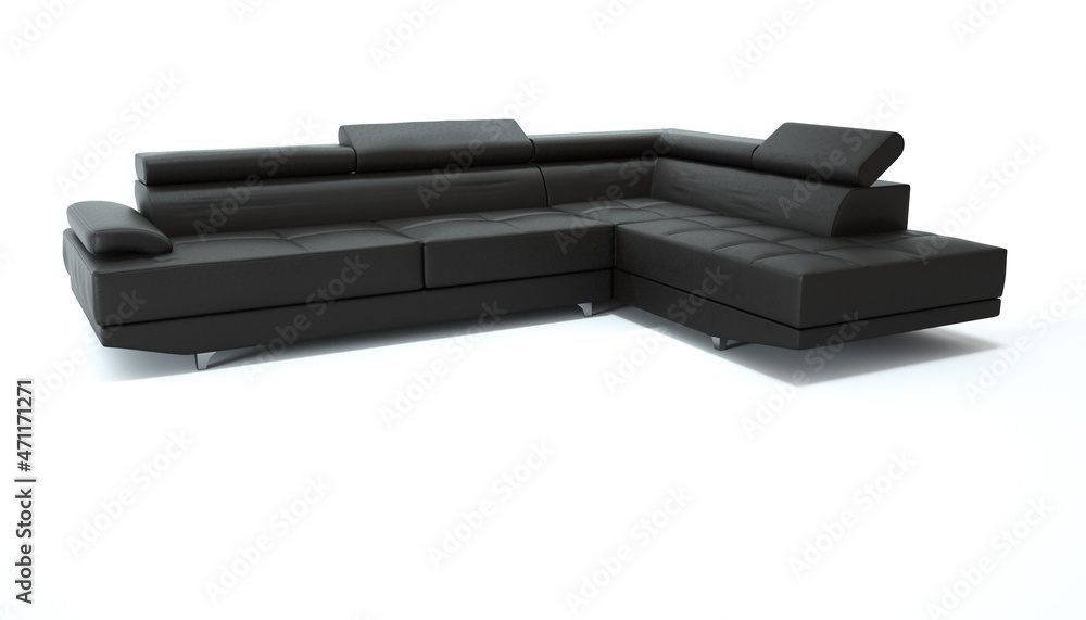 3d render of a sofa on an isolated white background. 3d render of a sofa on an isolated white background.