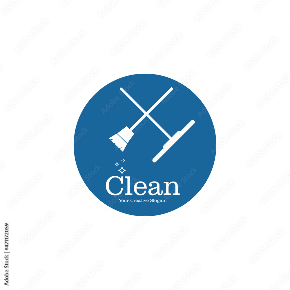 Cleaning logo and symbol ilustration vector template Cleaning logo and symbol ilustration vector template