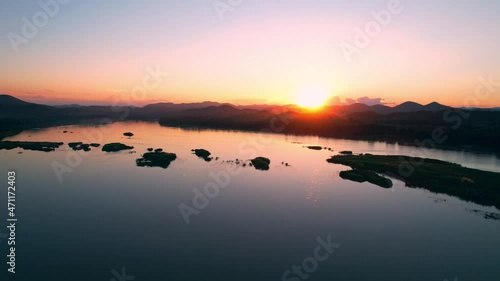 Wallpaper Mural 4K Flight Through Landscape River. Sunset landscape Amazing of Nature. thailand
 Torontodigital.ca