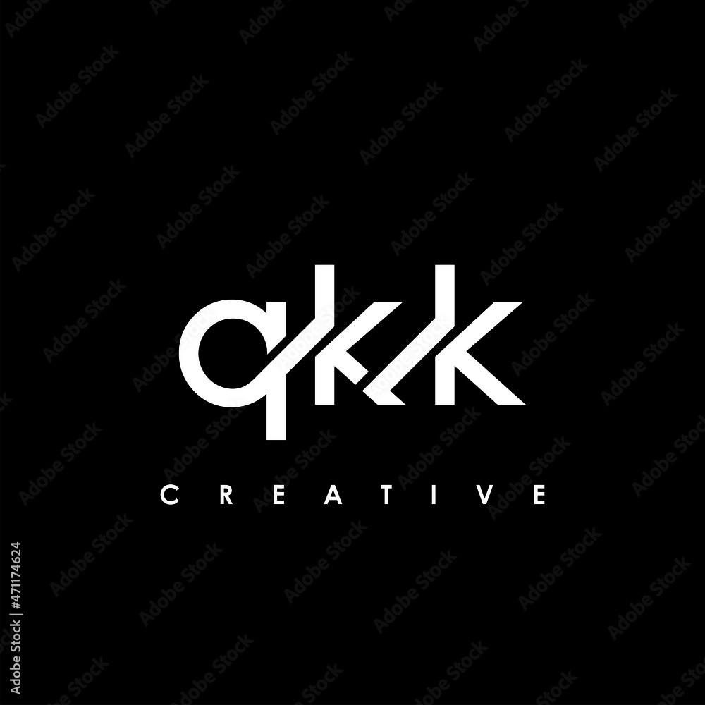 QKK Letter Initial Logo Design Template Vector Illustration