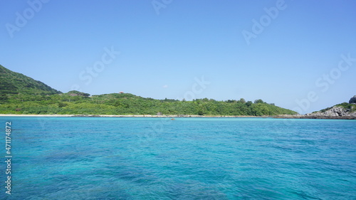 石垣島の青空と海