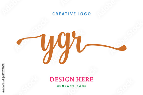 YGR lettering logo is simple, easy to understand and authoritative