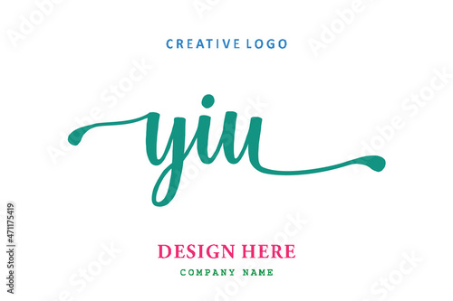 YIU lettering logo is simple, easy to understand and authoritative