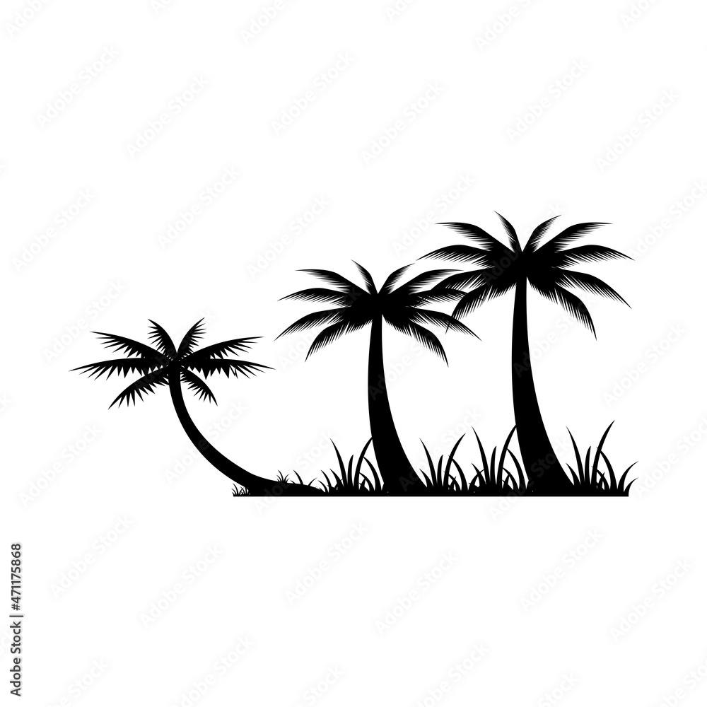 Fototapeta premium Coconut Palm Tree Icon