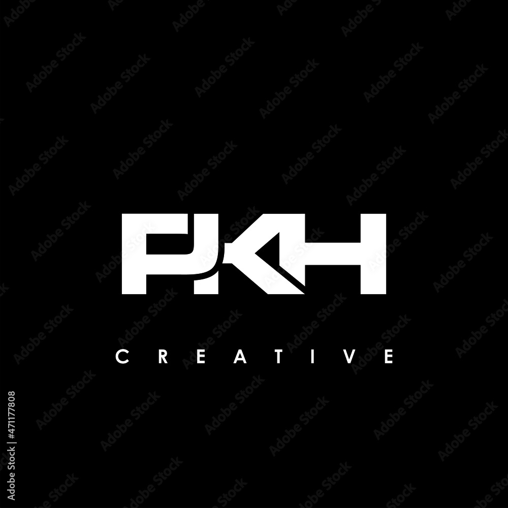 PKH Letter Initial Logo Design Template Vector Illustration PKH Letter Initial Logo Design Template Vector Illustration