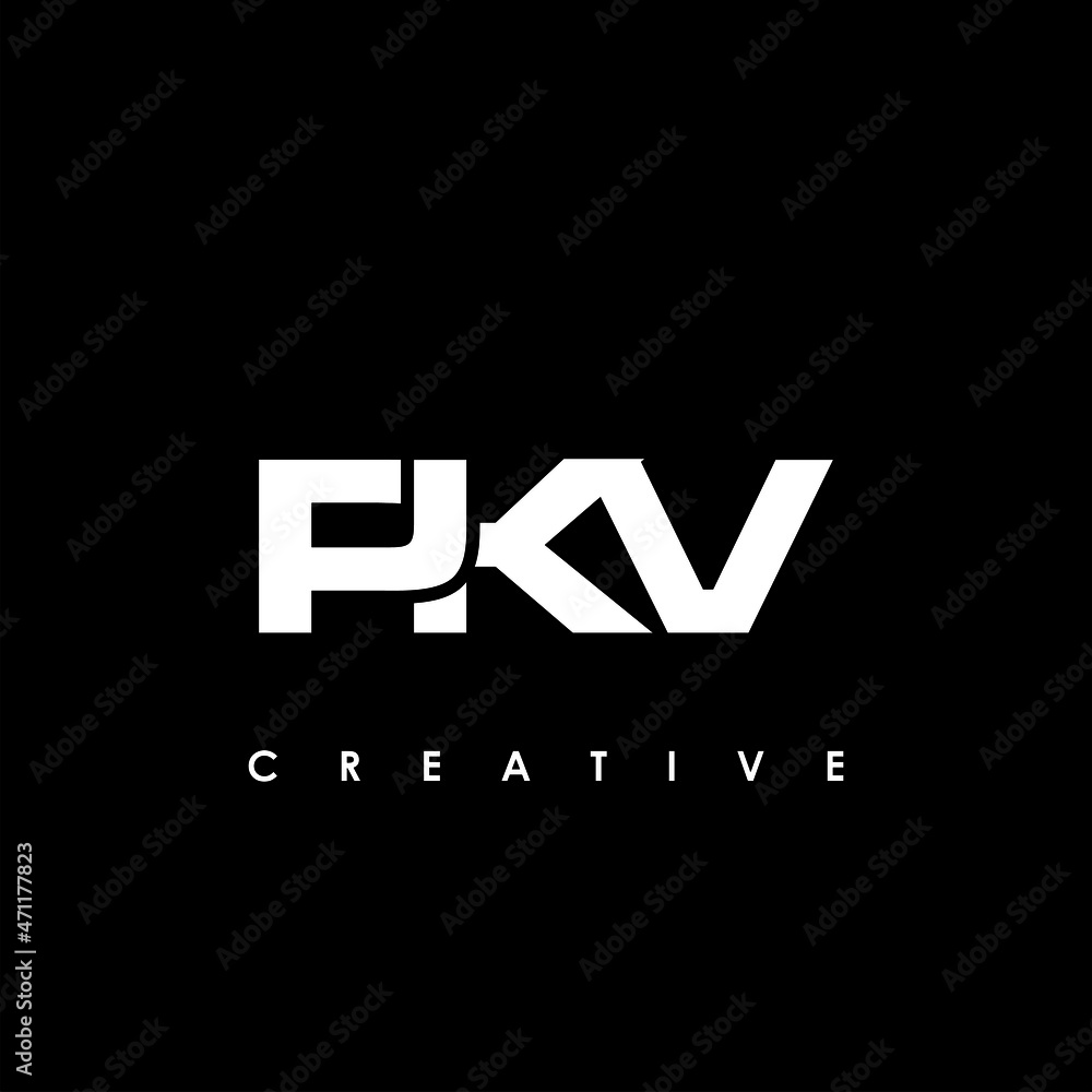 PKV Letter Initial Logo Design Template Vector Illustration