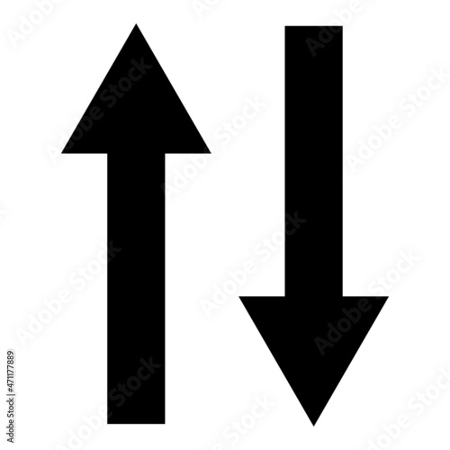 Free Download Double arrows icon. Flat art. Exchange sign. Synchronize process. Connection concept. Vector illustration. Stock image. - GFXLoad