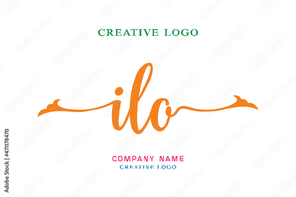 ILO lettering logo is simple, easy to understand and authoritative ...