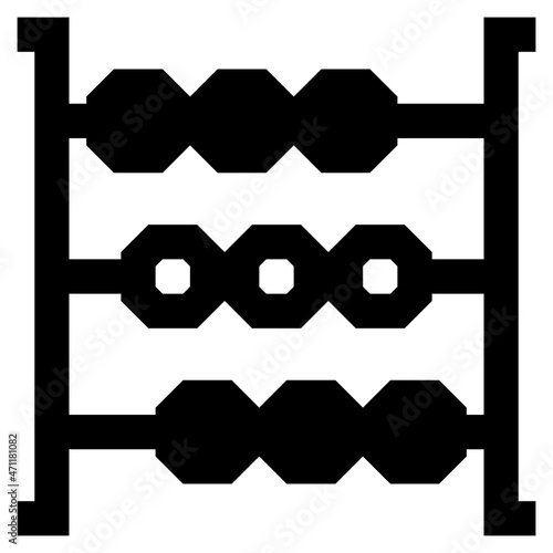 abacus icon illustration