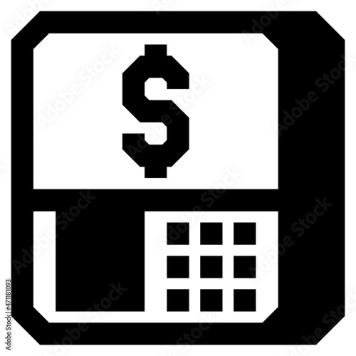 atm machine icon illustration