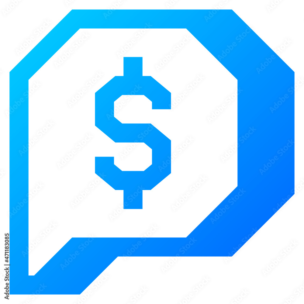 finance chat icon illustration finance chat icon illustration