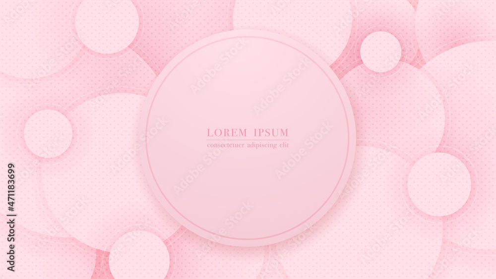 Pink circle lines with dot pattern abstract background. Vector illustration Pink circle lines with dot pattern abstract background. Vector illustration