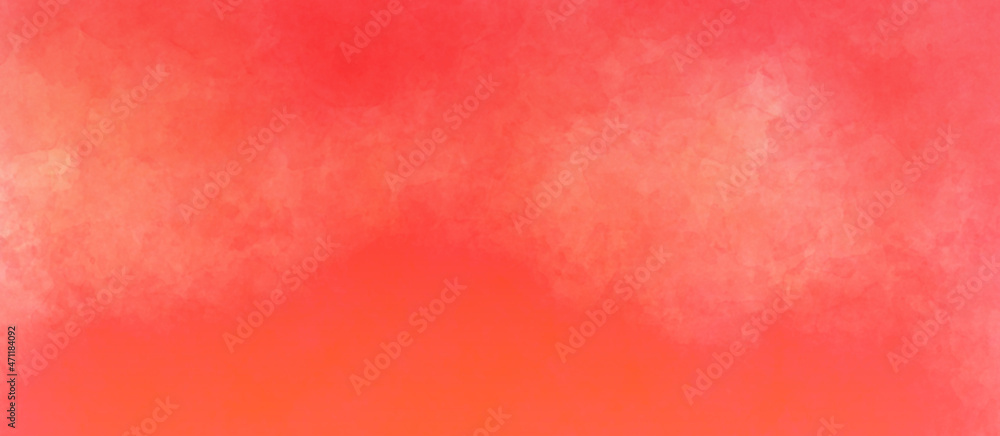 abstract soft red watercolor background with watercolor splashes