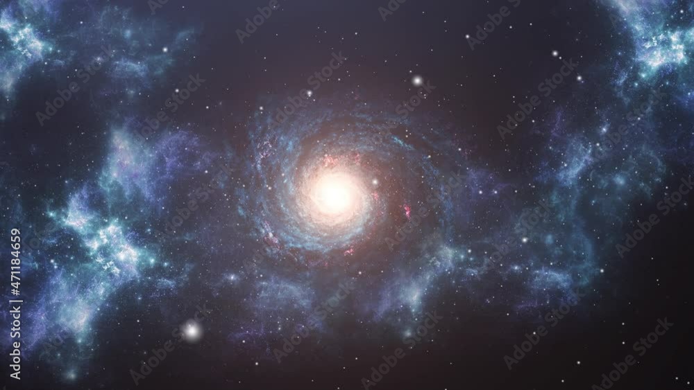 spiral galaxy and cloud nebula in the universe spiral galaxy and cloud nebula in the universe