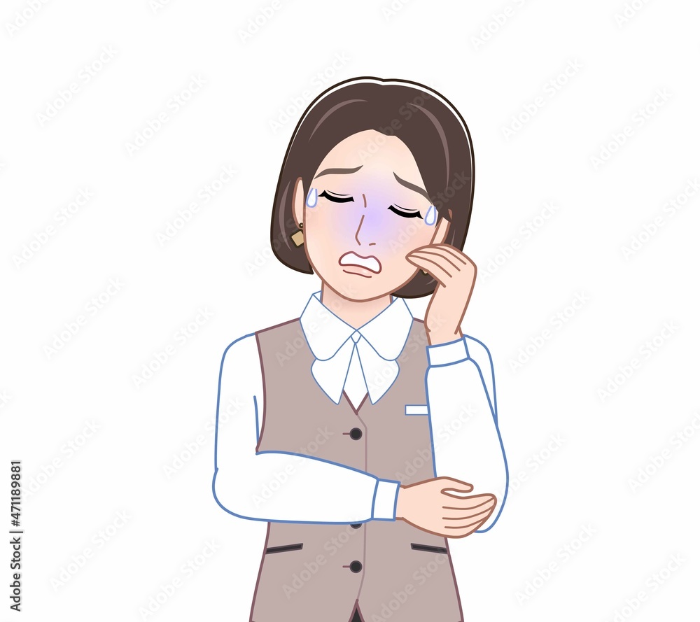 受付担当の女性 受付担当の女性