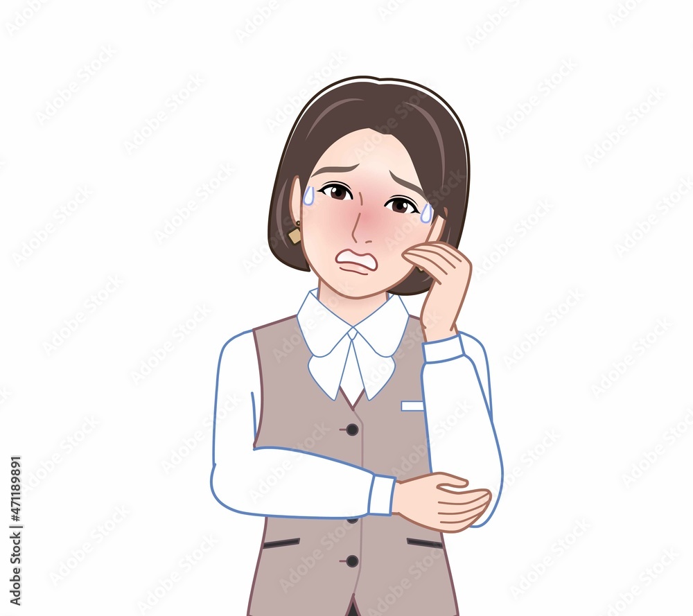 受付担当の女性 受付担当の女性