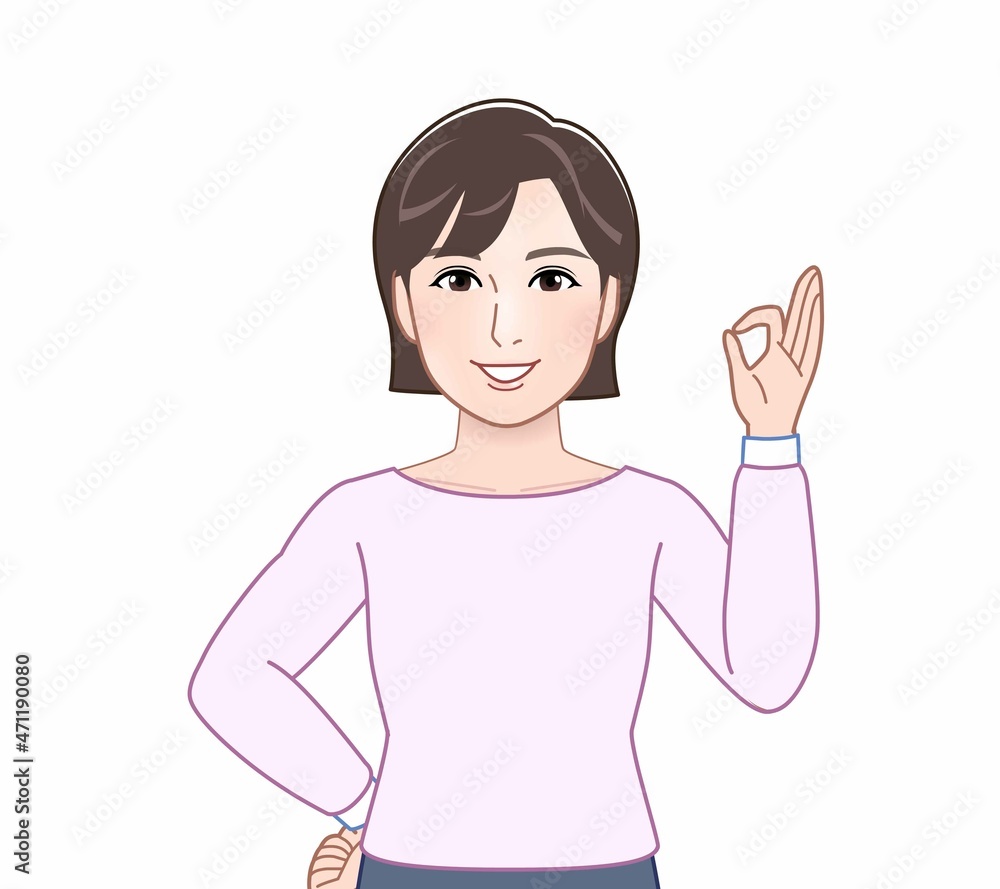 ピンクの長袖を着た女性 ピンクの長袖を着た女性