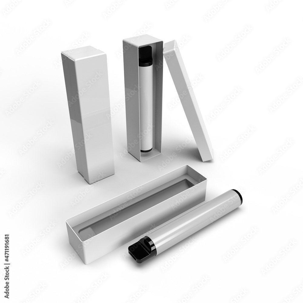 Realistic Disposable Vape Pen Electronic Cigarette with Hard Case ...