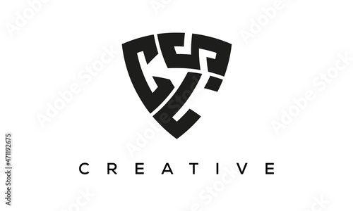 CLS letters logo, security Shield logo vector