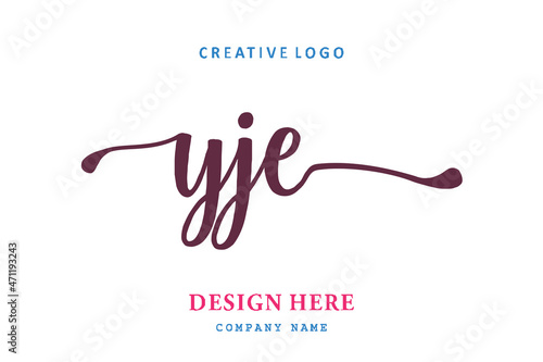 YJE lettering logo is simple, easy to understand and authoritative photo