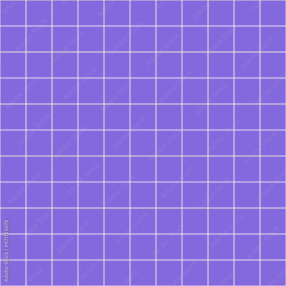 Seamless square purple grid pattern. Decorative texture for fabric or paper  fashion design. Simple checkered background tile. Stock Vector | Adobe Stock