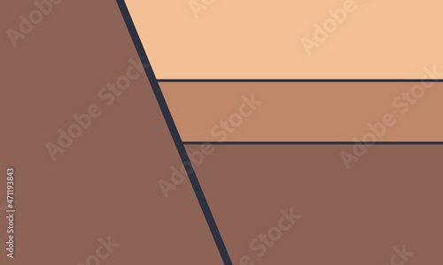 Cross section of normal fault. Structural geology. 