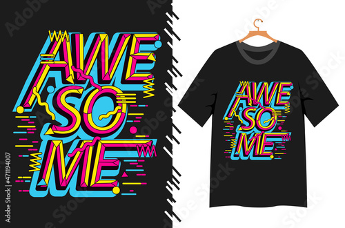 Wallpaper Mural Awesome Lettering for t shirt design Torontodigital.ca