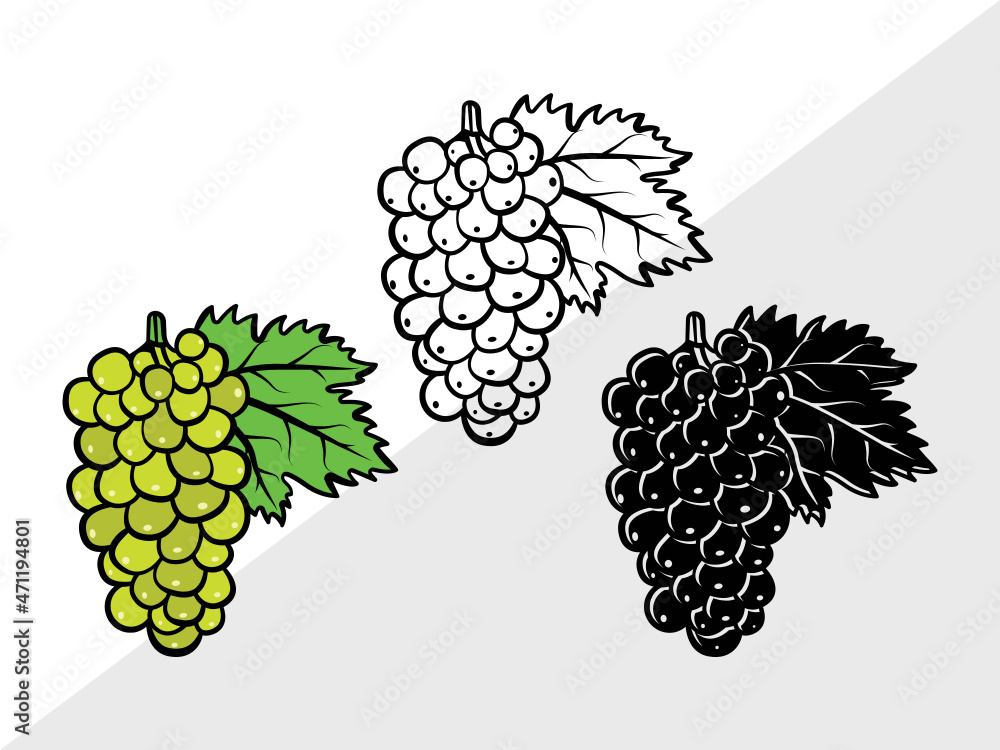 Grapes SVG | Grape Svg | Grape Vine Svg | Grapevine Svg | Hopped Up Svg