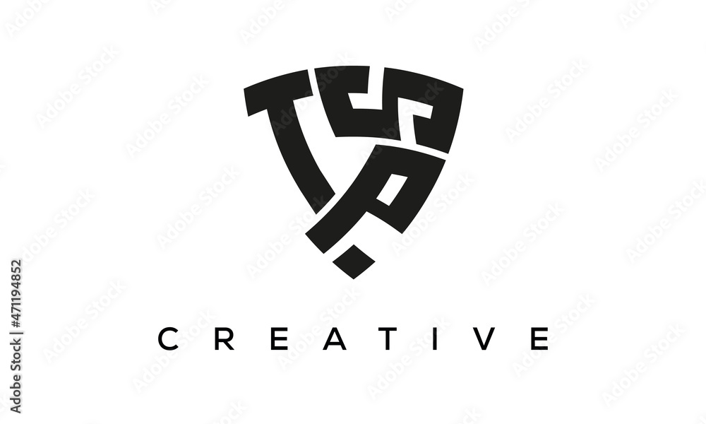 TPS letters logo, security Shield logo vector TPS letters logo, security Shield logo vector