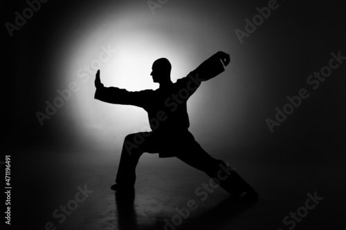 Wushu training in studio session © Antoniy
