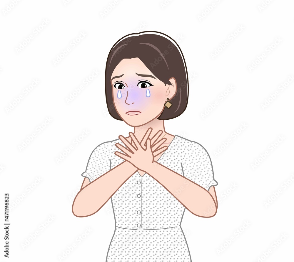 白い半袖シャツを着た女性 白い半袖シャツを着た女性