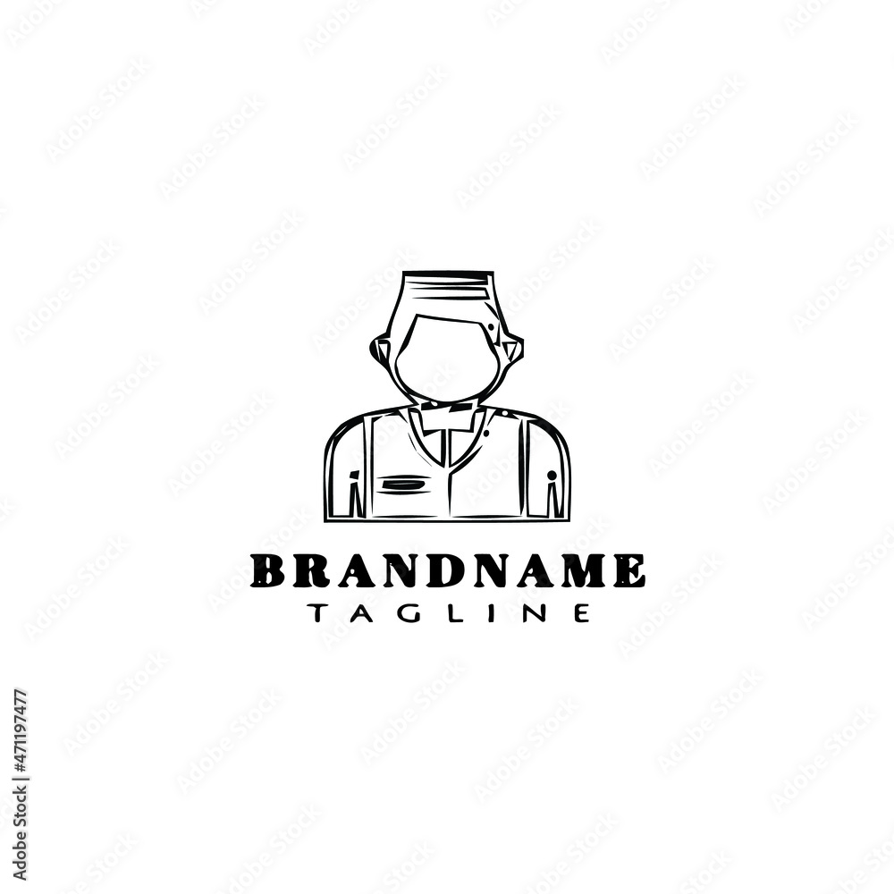 concierge logo cartoon icon design black isolated vector illustration concierge logo cartoon icon design black isolated vector illustration