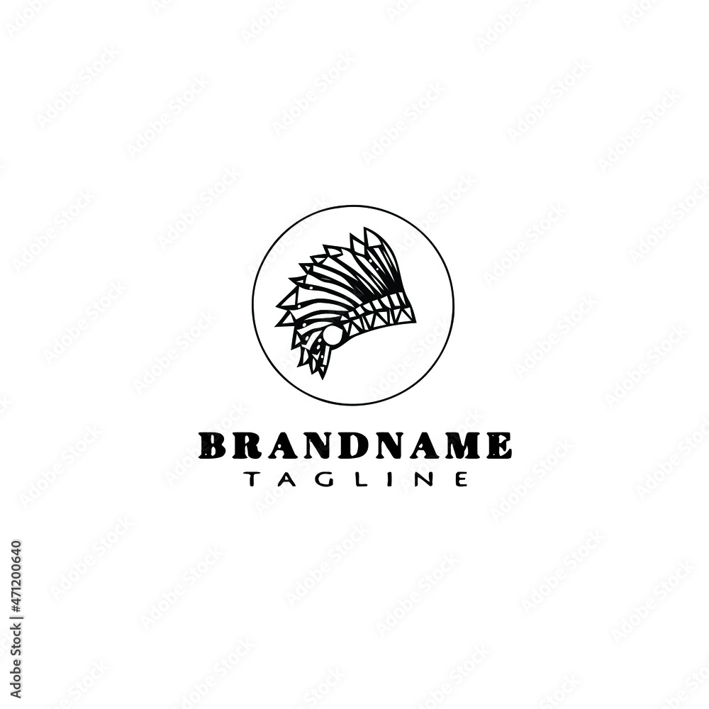 indian cartoon logo icon design template black isolated vector indian cartoon logo icon design template black isolated vector