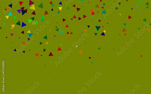 Light Multicolor, Rainbow vector backdrop with lines, triangles.