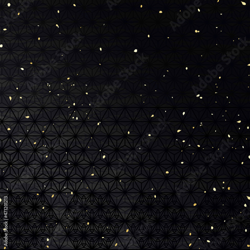 麻の葉模様　和風背景素材