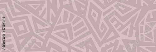 Unique Geometric Vector Seamless Pattern made in ethnic style. Aztec textile print. African traditional design. Creative boho pattern. Perfect for site backgrounds, wrapping paper and fabric design.