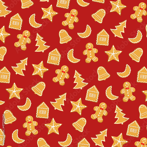 Gingerbread cookies pattern