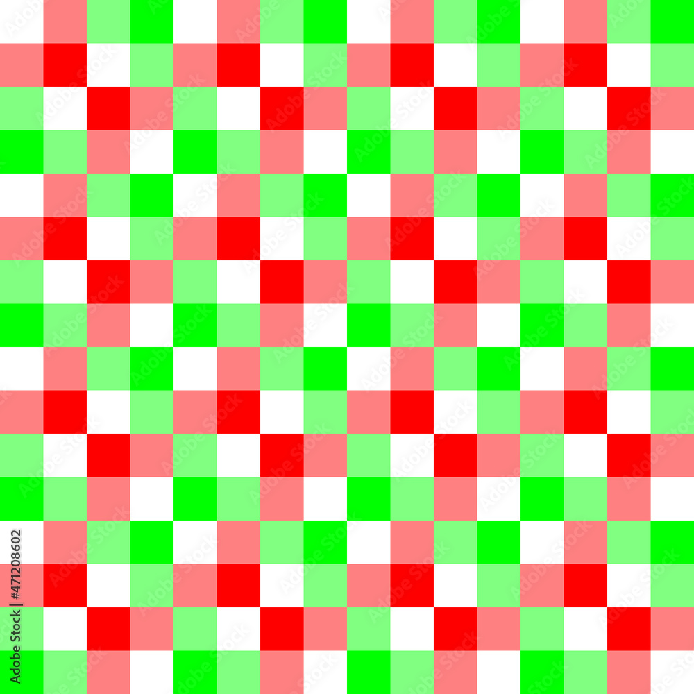 Fototapeta premium Pattern seamless christmas red and green for paper gift fabric background etc.