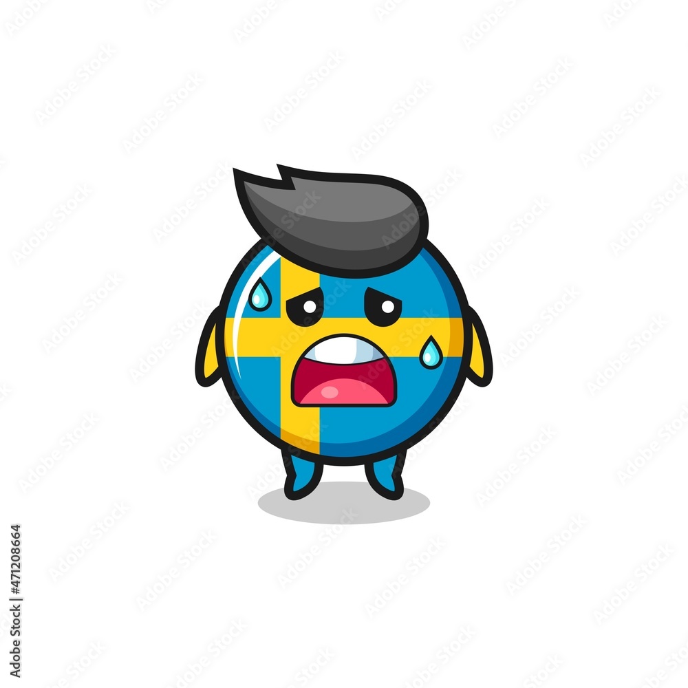 the fatigue cartoon of sweden flag