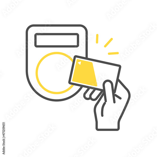 ICカード決済　イメージイラスト