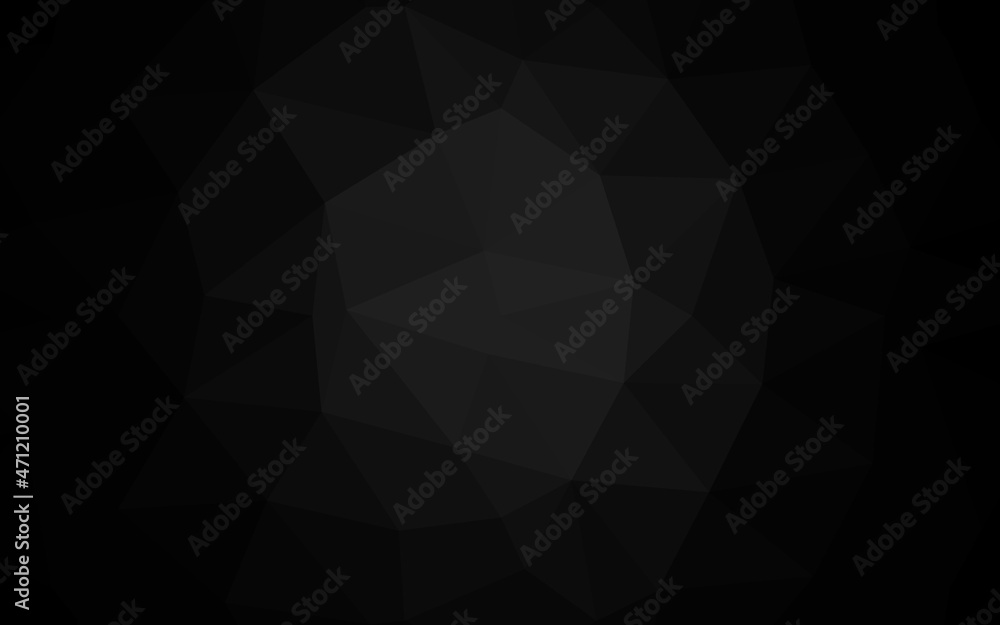 Dark Silver, Gray vector low poly cover. Dark Silver, Gray vector low poly cover.